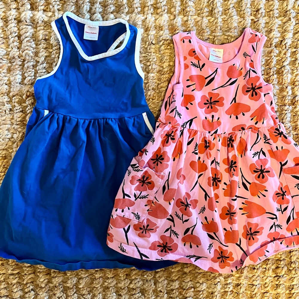 Pair of Sleeveless Hanna Andersson Dresses (4T)